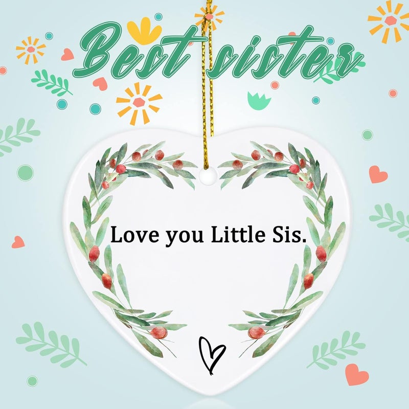 Jocidea Gifts for Sister, Sister Keepsake Ornament Sister Gifts from Sister Thinking of You Gifts for Sister Birthday Gifts for Sister Xmas Gifts for Sister - Sister Gifts for Women - Image 3